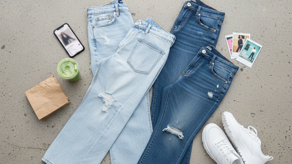 Pantalones vaqueros virales de mujer: tejanos tendencia con corte impecable y tejido denim de alta calidad en DTejanos.